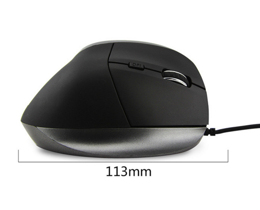 1200dpi Ergonomic vertical personality creative wired office 5keys usb mouse